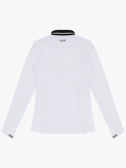 Drew Yokoeri Pique Long Sleeve T-Shirt DF41LT04WHITE - DRUH GOLF - BALAAN 2