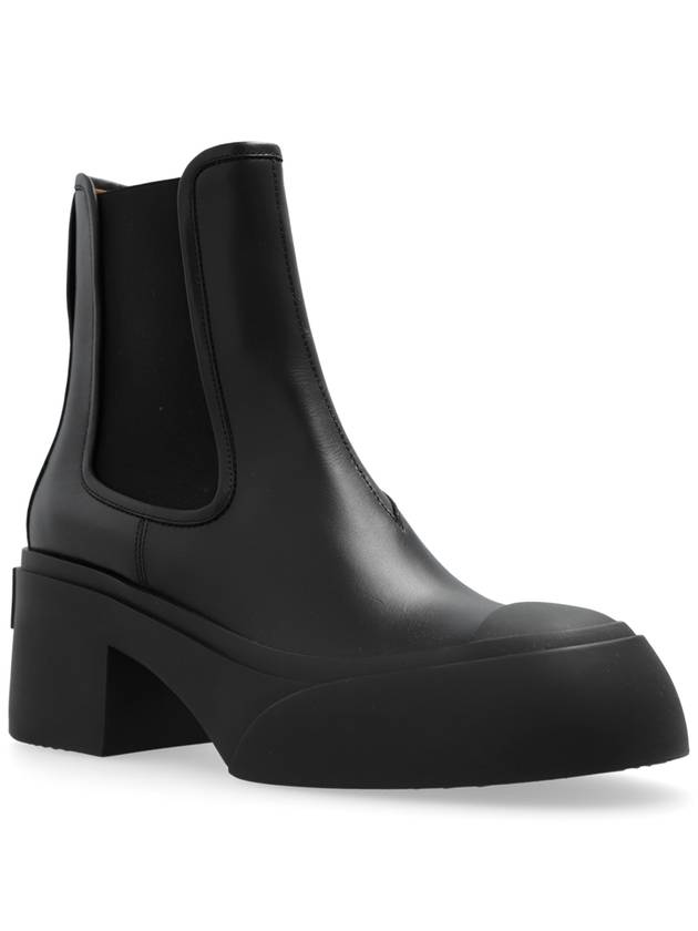 Marni Leather Heeled Ankle Boots, Women's, Black - MARNI - BALAAN 4