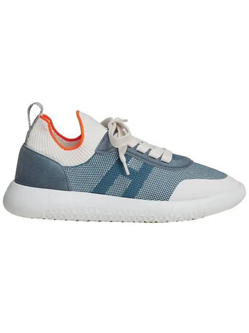 Crew Low Top Sneakers Multicolor Blue - HERMES - BALAAN.