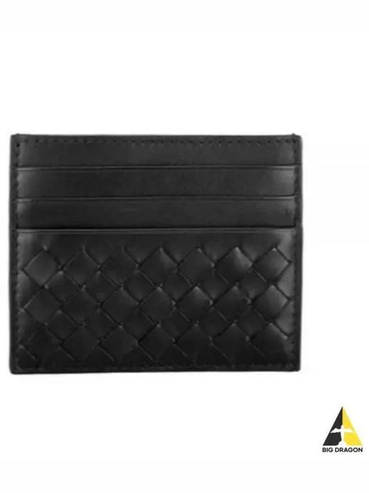 Intreciato Weaving Card Wallet Black - BOTTEGA VENETA - BALAAN 2