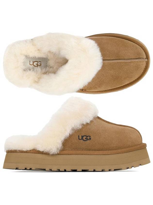 Women's Diskett Fleece Platform Slippers Brown - UGG - BALAAN 2