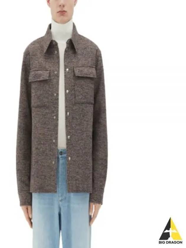 Wool Long Sleeve Shirt Brown - BOTTEGA VENETA - BALAAN 2