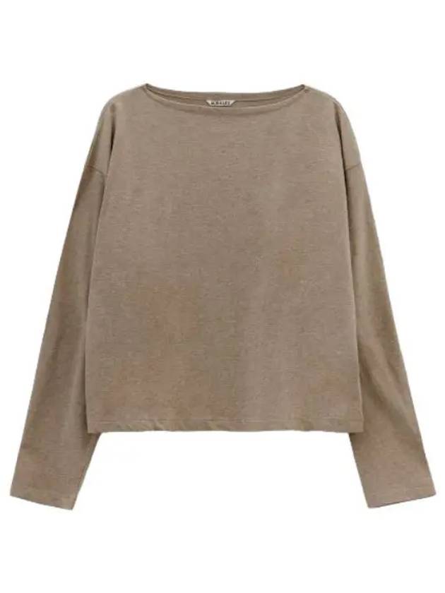 Hard twist long sleeve t shirt beige - AURALEE - BALAAN 1