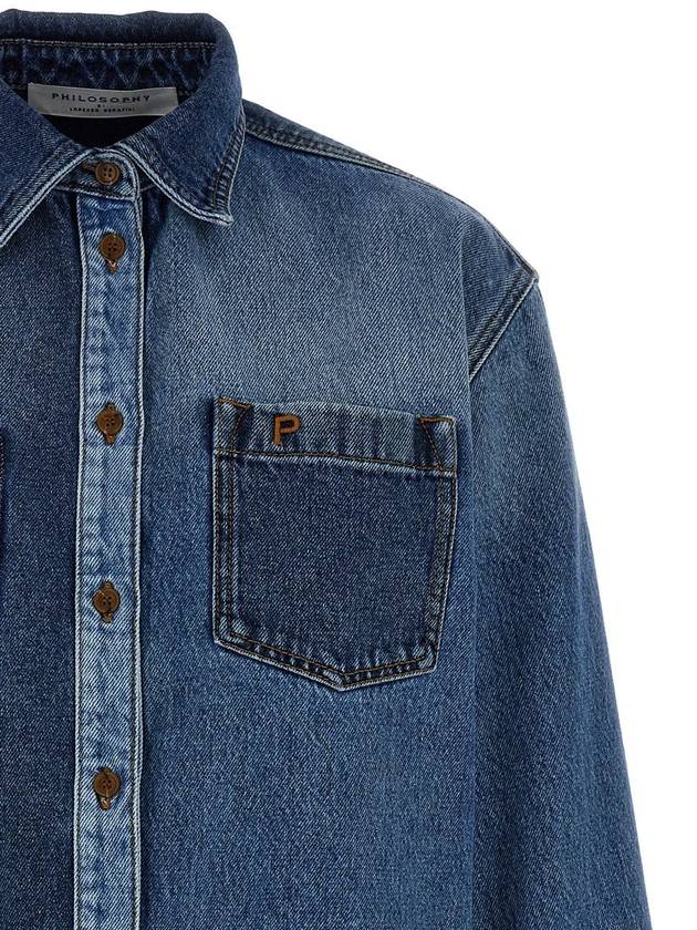 Philosophy Di Lorenzo Serafini Denim Shirt - PHILOSOPHY DI LORENZO SERAFINI - BALAAN 3