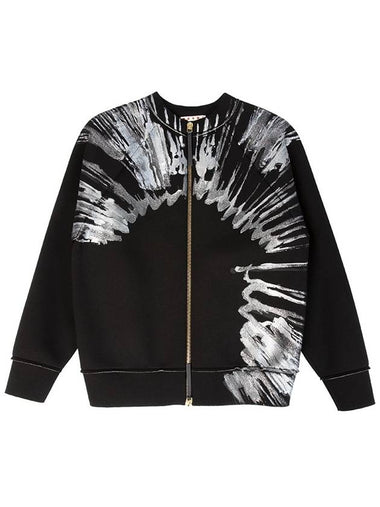 Neoprene Printing Blouson Zip-Up Jacket Black - MARNI - BALAAN 1