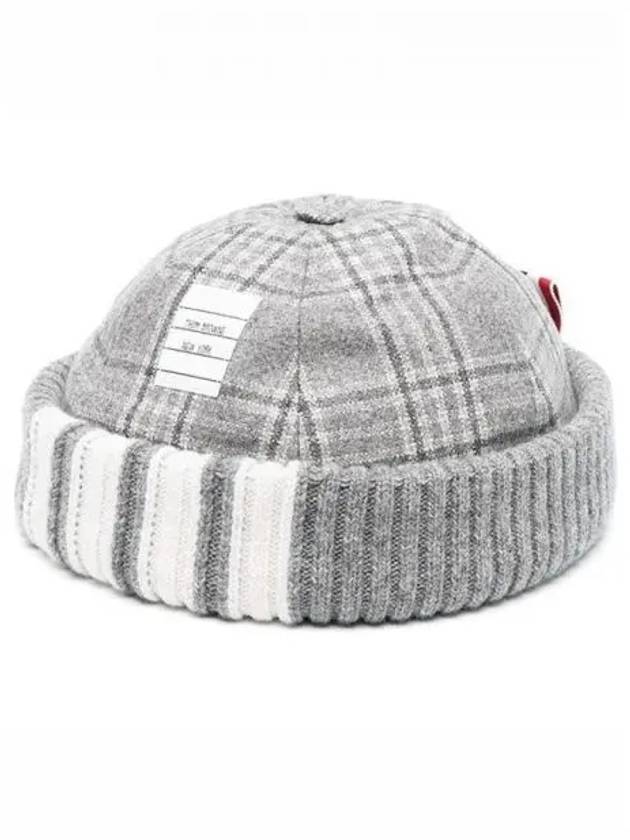 4-Bar Beanie Grey - THOM BROWNE - BALAAN 2