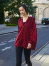 Point Fix Women's Diet Training Sweat Suit Warmer Moon Zip-up Jacket Red Wine - HOTSUIT - BALAAN 1