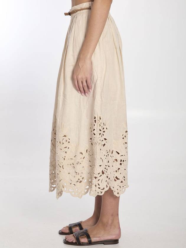 Wylie embroidered midi skirt - ZIMMERMANN - BALAAN 3