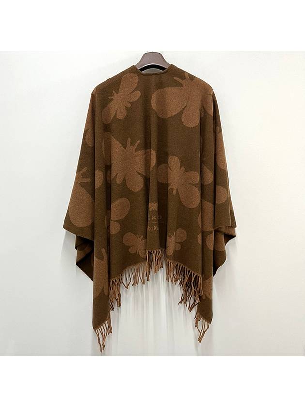 Weekend PACE Jacquard Wool Cape Camel 2425736024600 002 - MAX MARA - BALAAN 3