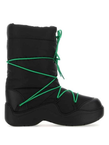 Black nylon Puddle Bomber boots - BOTTEGA VENETA - BALAAN 1