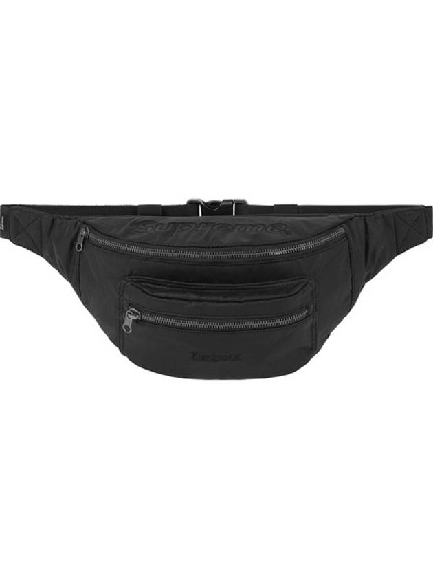 x Barbour Waxed Cotton Waist Bag Black - SUPREME - BALAAN 1