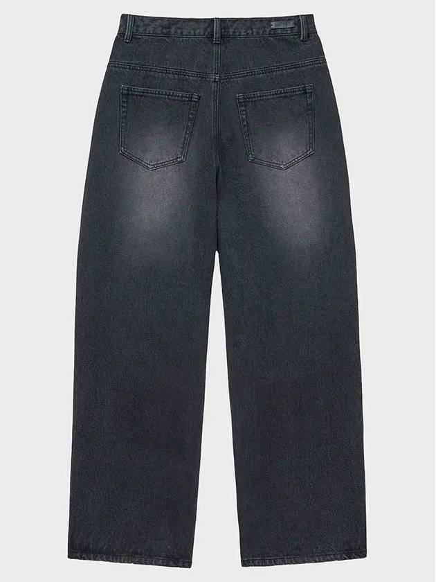 Classic wide denim pants gray - NOIRER - BALAAN 4