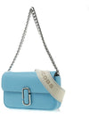 J Marc Logo Chain Shoulder Bag Blue - MARC JACOBS - BALAAN 3