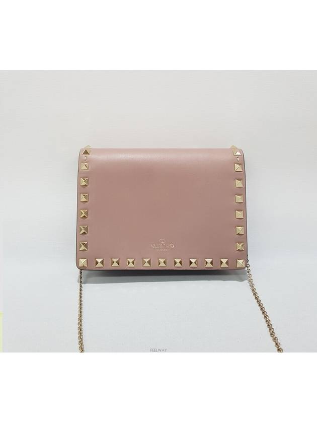 Rockstud mini chain cross bag - VALENTINO - BALAAN 4