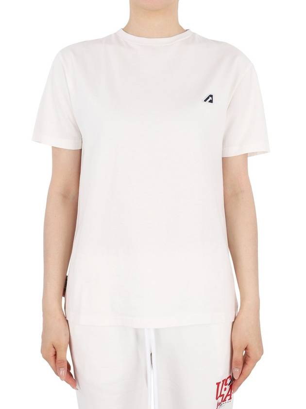 Iconic Logo Short Sleeve T-Shirt White - AUTRY - BALAAN 2