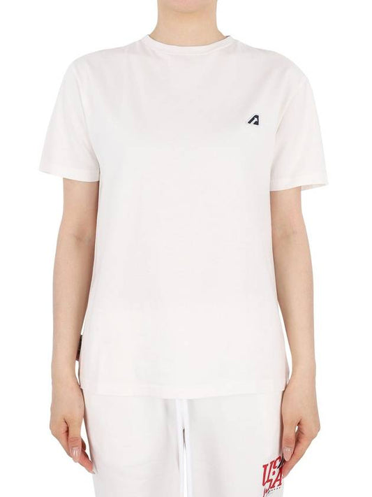 Iconic Logo Patch Short Sleeve T-Shirt White - AUTRY - BALAAN 2