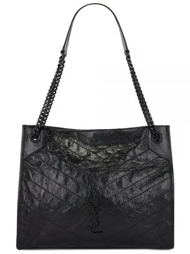 Quilting Nikki Medium Shoulder Bag Black - SAINT LAURENT - BALAAN 2