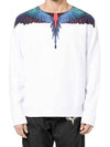 Men's Double Wing Sweatshirt White - MARCELO BURLON - BALAAN 2