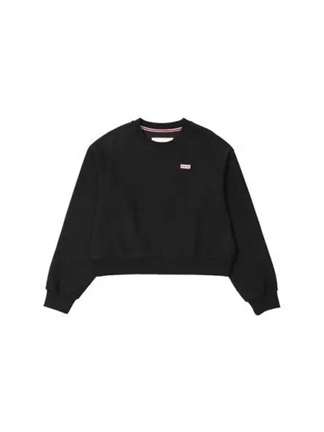 Striped InterLOAKE Lock Crew Sweatshirt Black HBW0001AMZBLK - HUNTER - BALAAN 1