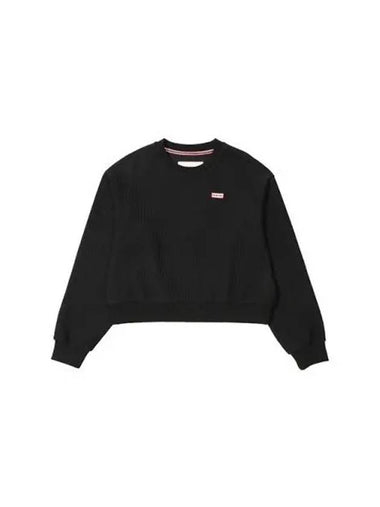 Striped InterLOAKE Lock Crew Sweatshirt Black HBW0001AMZBLK - HUNTER - BALAAN 1