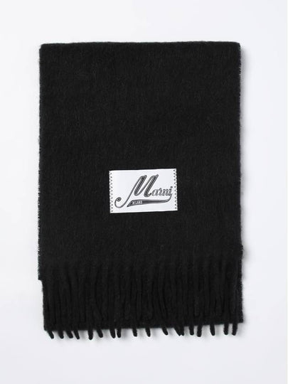 Alpaca Wool Muffler Black - MARNI - BALAAN 2