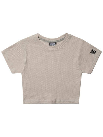 NAMIB WAFFLE CROP TOP GRAY - FREAKISH BUILDING - BALAAN 1