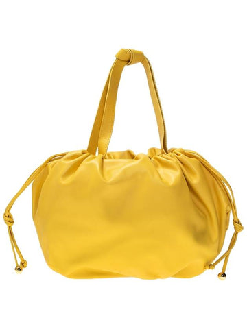 Bulb Medium Leather Shoulder Bag Yellow - BOTTEGA VENETA - BALAAN 1