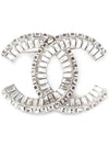 CC Strass Crystal Brooch Silver - CHANEL - BALAAN 2