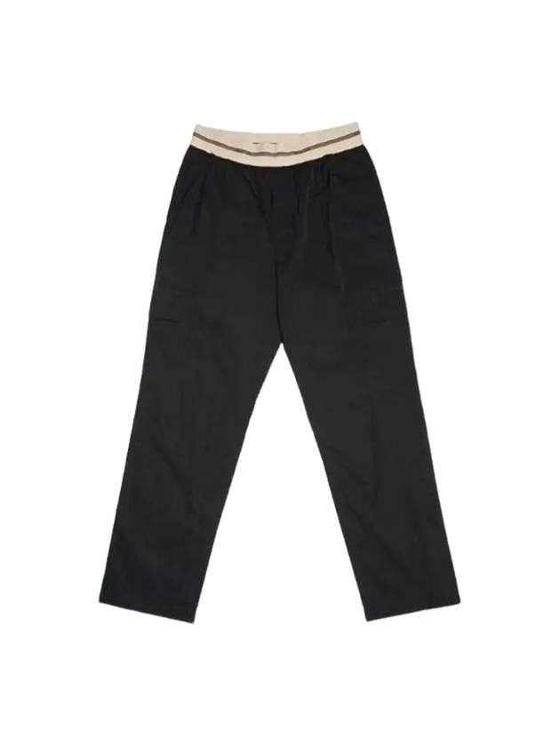 Logo Band Pull-On Track Pants Black - HELMUT LANG - BALAAN 1