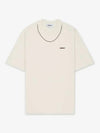 Ball Chain Detail Short Sleeve T-Shirt Beige - AMBUSH - BALAAN 2