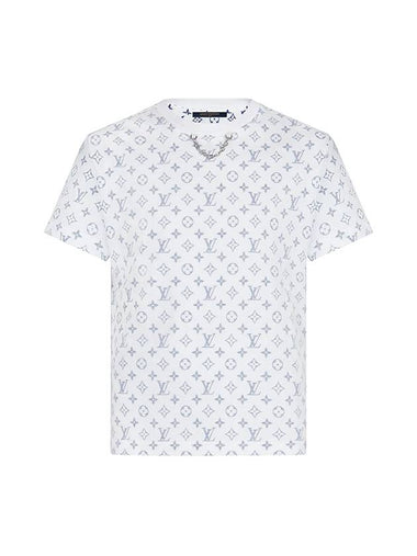 Monogram Escale Print Short Sleeve T-Shirt White - LOUIS VUITTON - BALAAN 1