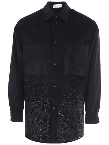 21FW EMW21226 009 Beaded Corduroy Black Shirt - FAITH CONNEXION - BALAAN 1