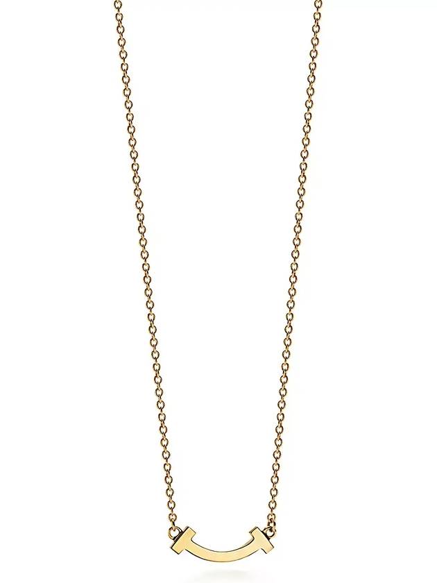 Smile Pendant Necklace Gold - TIFFANY & CO. - BALAAN 2