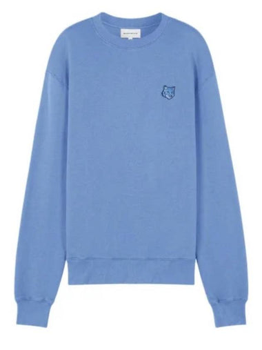 Bold Fox Head Cotton Sweatshirt Blue - MAISON KITSUNE - BALAAN 1