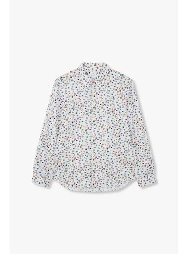 PS Multi Dot Pattern Cotton Shirt White - PAUL SMITH - BALAAN 1