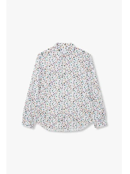 PS Multi Dot Pattern Cotton Shirt White - PAUL SMITH - BALAAN 1