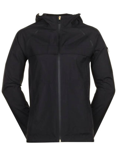 Logo Patch Hooded Jacket Black - HUGO BOSS - BALAAN 1