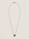 Mini Pop H Pendant Rose Gold & Noir - HERMES - BALAAN 3