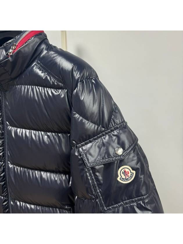 Bone Short Down Jacket Navy Blue 23FW - MONCLER - BALAAN 3