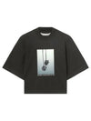 Mirage Boxy Short Sleeve T-Shirt Black - PALM ANGELS - BALAAN 2