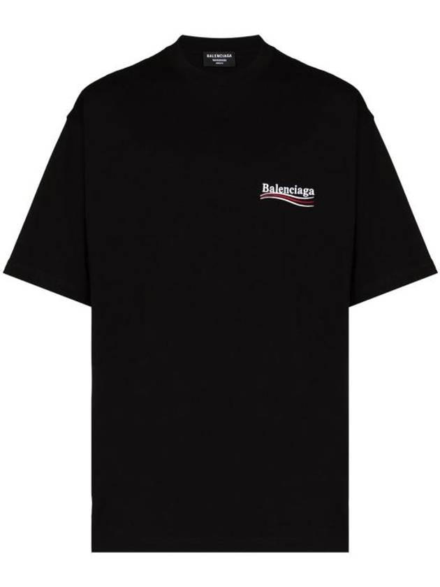 Political Campaign Large Fit Short Sleeve T-Shirt Black - BALENCIAGA - BALAAN 2