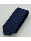 CC Logo Silk Tie Navy - CHANEL - BALAAN 3