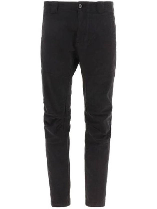 Stretch Straight Pants Black - CP COMPANY - BALAAN.