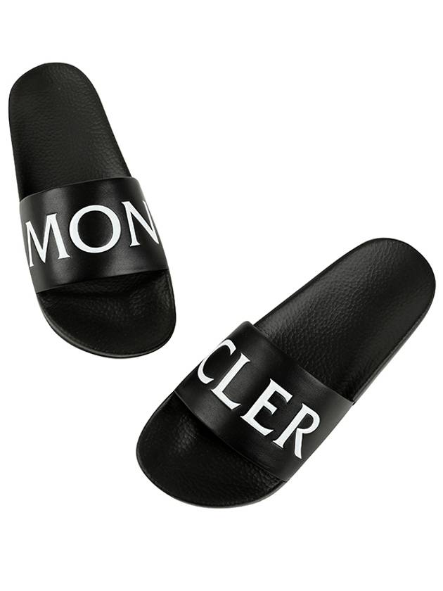 Logo Slippers Black - MONCLER - BALAAN 5