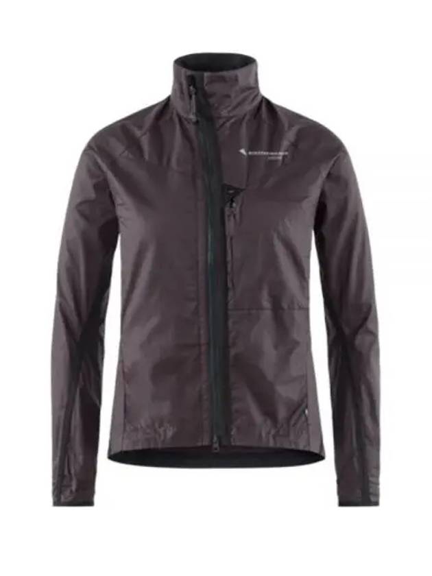 Women's Ansur Windproof Zip-Up Jacket Raven Burnt - KLATTERMUSEN - BALAAN 1