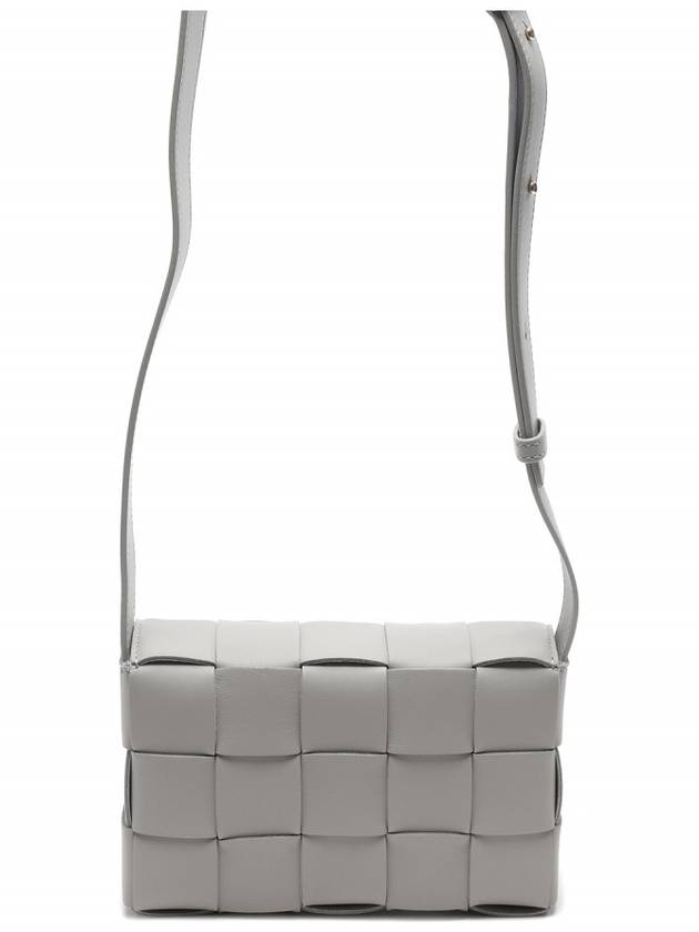 Cassette Intrecciato Small Cross Bag Grey - BOTTEGA VENETA - BALAAN 5