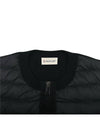 Women's Padded Wool Cardigan Black - MONCLER - BALAAN 5