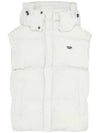 W Rolfys Sl Recycled Nylon Taslan Down Vest White - DIESEL - BALAAN 1