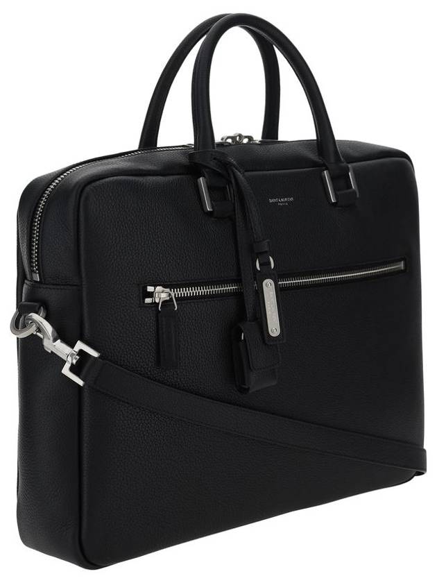 Sac De Jour Supple Brief Case Black - SAINT LAURENT - BALAAN 4