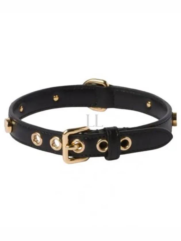 Leather Pet Collar Black - MIU MIU - BALAAN 2